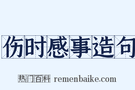 伤时感事造句是什么意思的图片